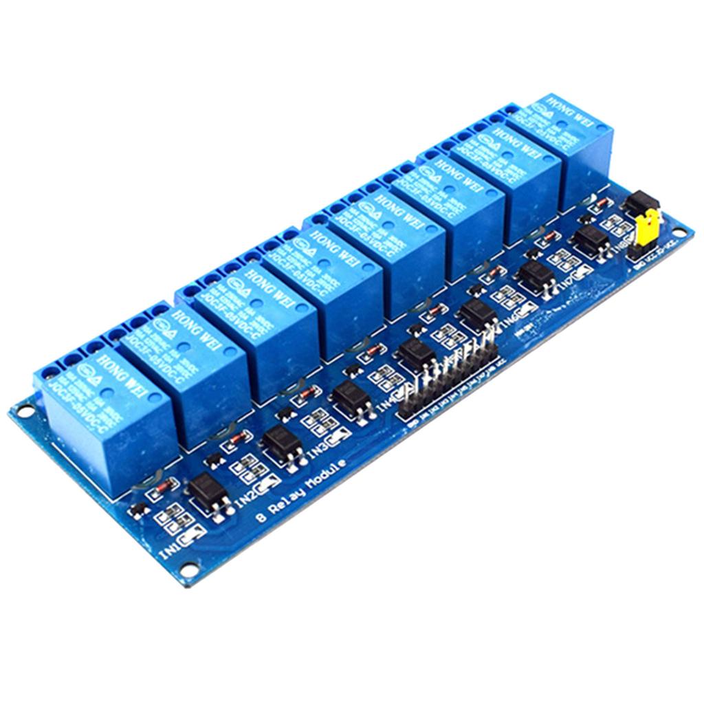 8 Channel Relays Board 5V/12V/24V 8-Way Relays Board Compatibility with Multiple Development Boards for Automation