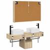 Bathroom Cabinet Set 4 Pcs Sonoma Oak 103.5 X 15.5 X 70 Cm
