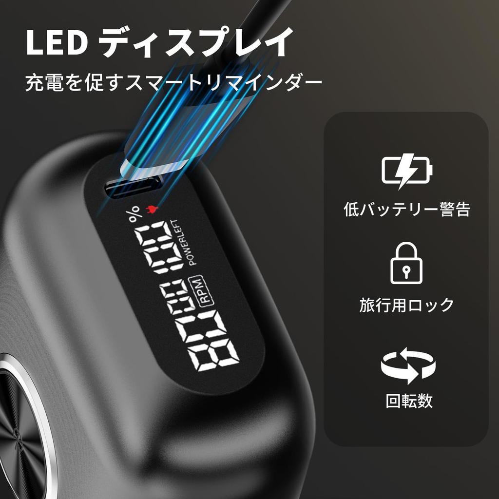 Electric Reciprocating Electric Floating IPX7 Fast LED Screen Lock Perfect for Business Car or as a Includes Japanese Instruction Manual Men's Shaver,
