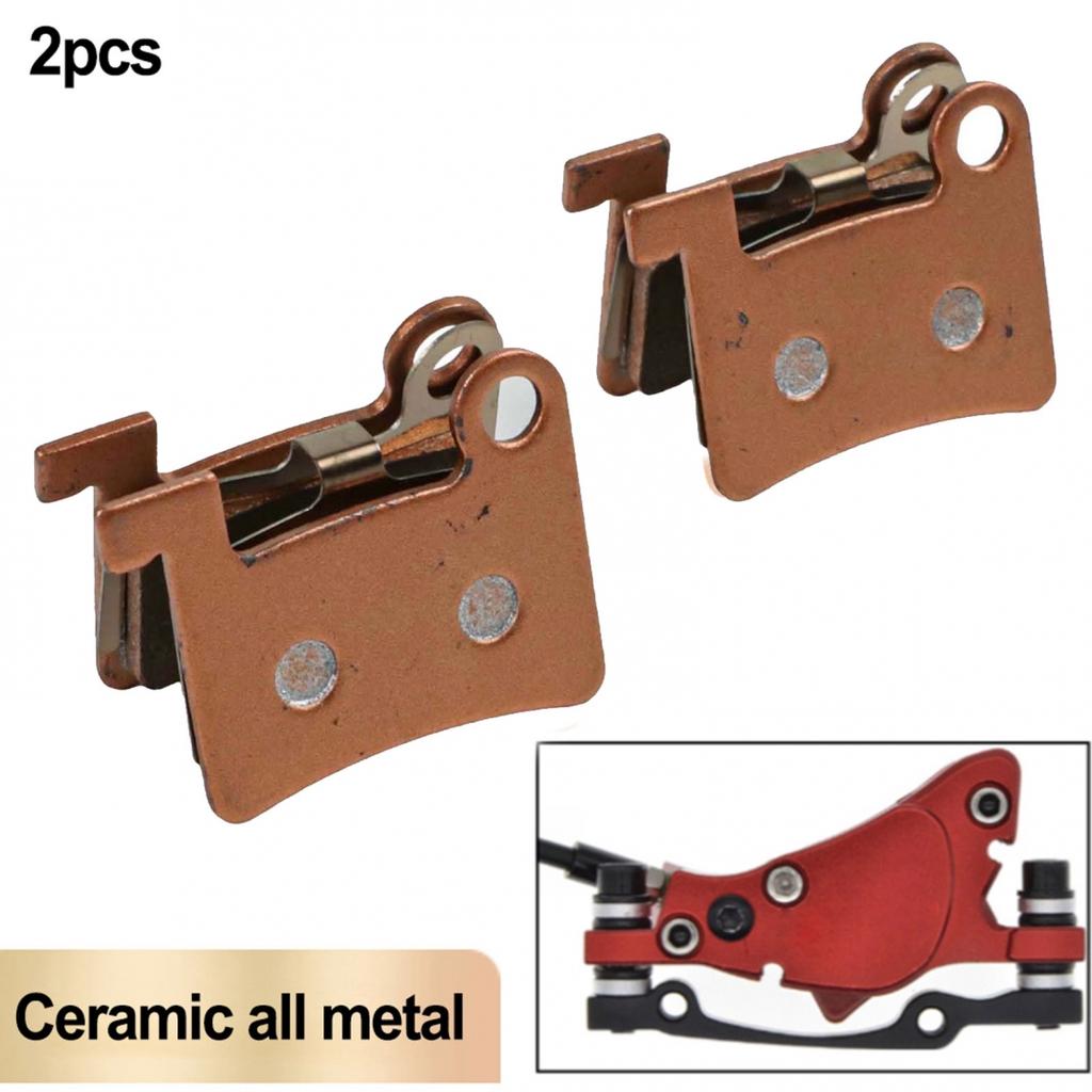High Copper Brake Pads Metal 2pairs Electric Bicycle