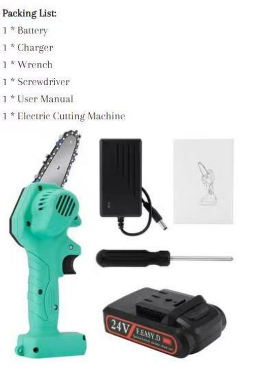 Cordless Handheld Mini Electric Chainsaw for Woodworking & Gardening
