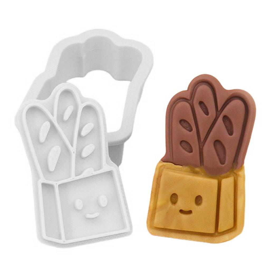 3D Cartoon Cookie-Cutter Mold Non Stick Cartoon Biscuits Stamps Mold Set Food Grade Effortless Demolding Baking Accessories