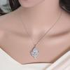 WWJ Top Quality Big Teardrop Green Blue Cubic Zirconia Necklaces Pendants for Women