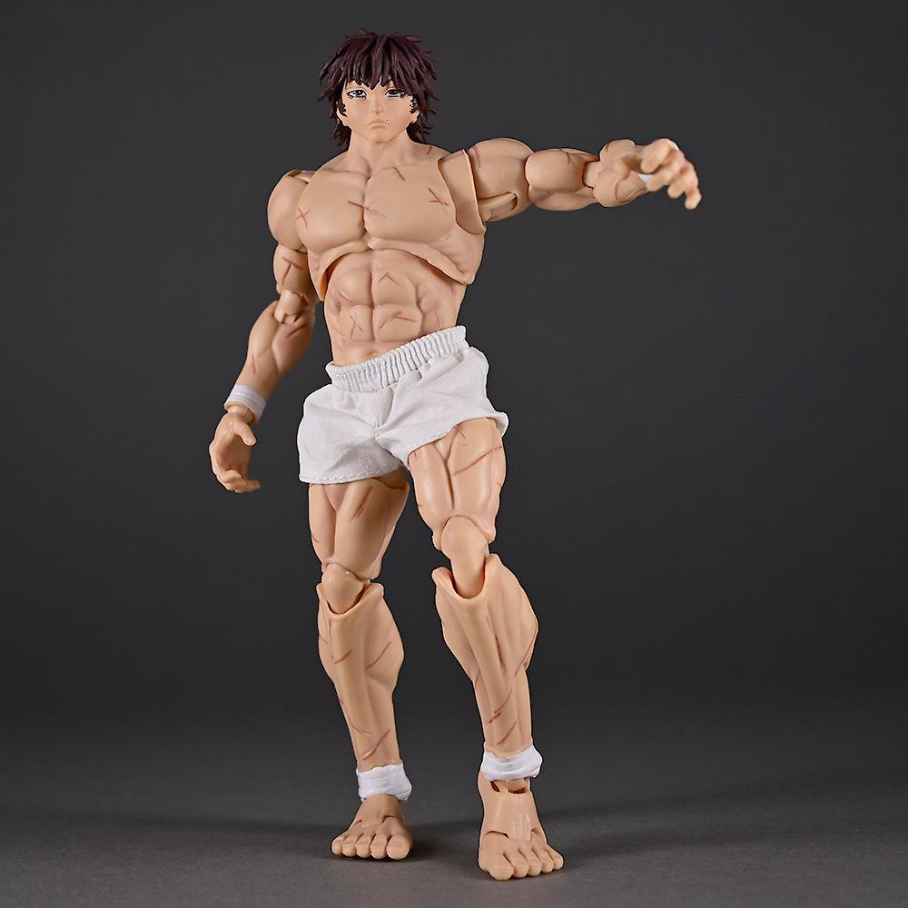 Hanma Baki 1/12 Comic Ghost Back Edition Grappler Baki Figure Movable Doll Model Super Accessories Are Extremely Playable