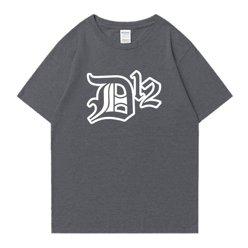 Summer Street Hip Hop D12 Band Oversized T-shirt Men Women 100% Cotton short sleeve t-shirts Crew Neck Unisex vintage clothing