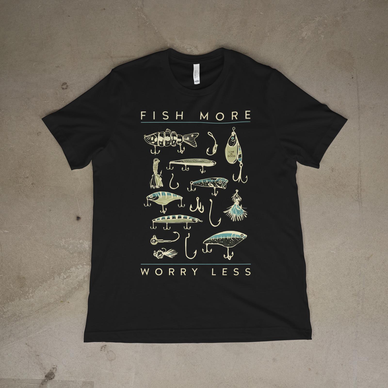 Funny Fishing Shirt Diversified Portfolio Lures Angler Tee L