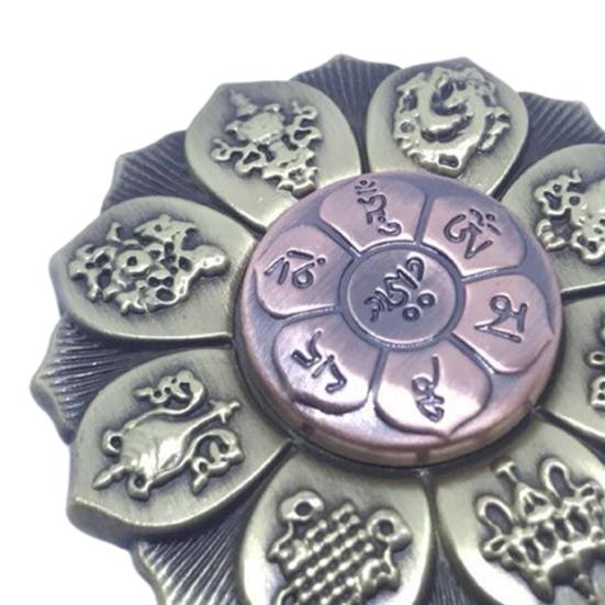 EDC Stress Release Spinner Hračka Pečlivé zpracování Slitina Stabilní struktura Buddhismus Fidget Spinner pro zábavu