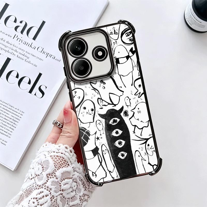Oyasumi Punpun Anime Soft Phone Case For Xiaomi Redmi Note 14 15 Pro Plus 13 12 11S 11T 5G 10 9S 9 Plating Anti-Fall Fundas