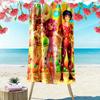 Custom Name Mia and Me Print Beach Towel, Large Soft Quick Dry Towel for Beach Camping Swimming_xia