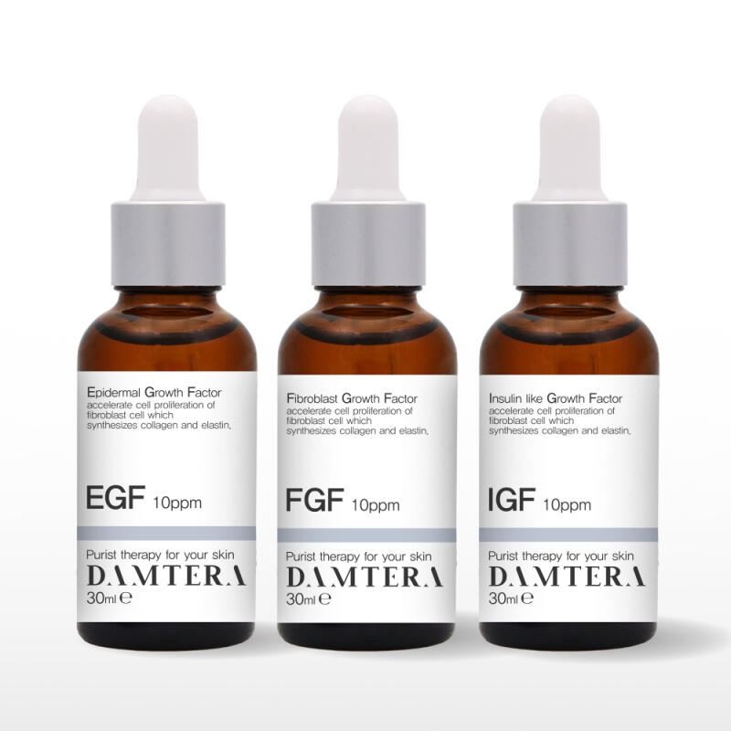 DAMTERA EGF FGF IGF 10ppm Ampoule Original 30ml 3-piece set DAMTERA EGF+FGF+IGF 30ml