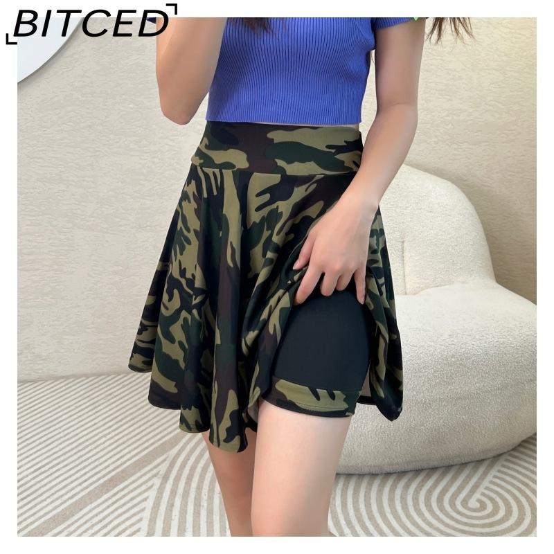 BITCED Damenmode Lässiger Sommerrock