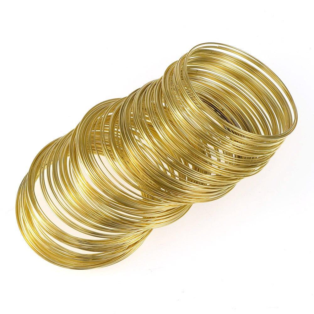 100pcs Loops Jewelry Wire Memory Beading Wire Cuff Bangle Bracelet For Jewelry Making Bracelet Necklace DIY Crafts Making