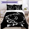 3pcs Nash Tackle Pattern Bedding Set Duvet Cover Set Includes Duvet Cover &pillowcases, Perfect All Season Bedroom Decoration & Gift
