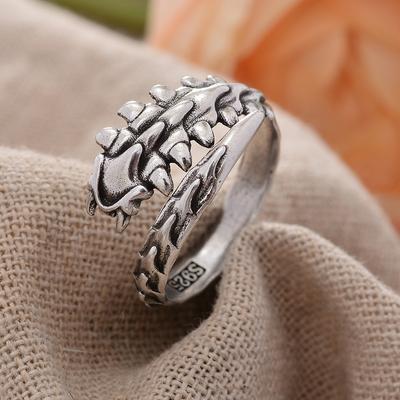 New Arrival Vintage Centipede Design Thai Silver Men Ring For Party Gifts Never Fade Cheap