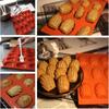 Heat Resistant Silicone Madeline Pan 9 Cavities Nonstick Food Grade Baking Mold for DIY Pastry Cookie