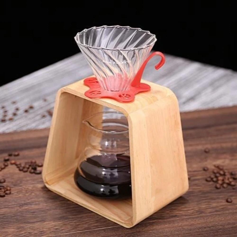 Solid Wood Filter Cup Holder Vintage Filters Rack Portable Coffee Holder  Restaurant
