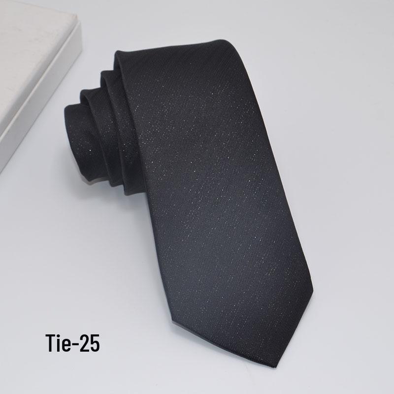 Men's 8cm Jacquard Polyester Tie - Business Formal and Casual High-Class Style
