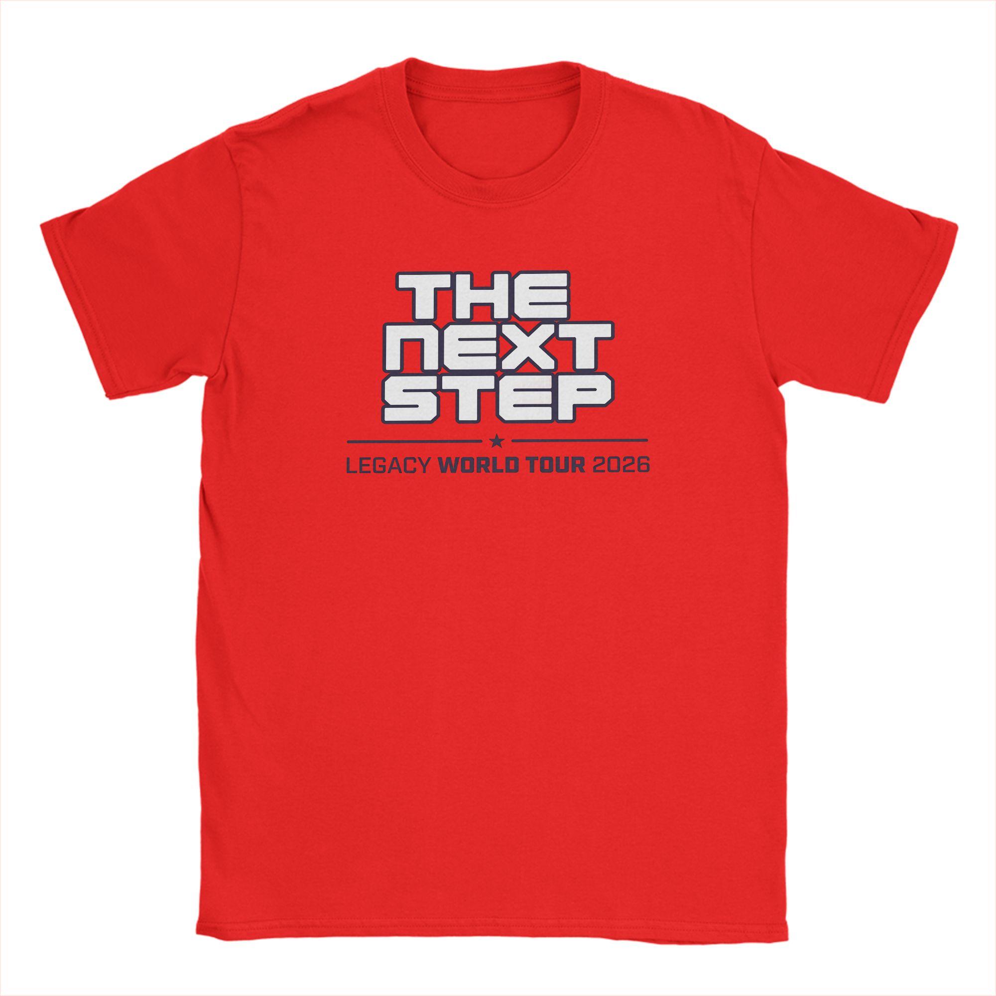 

The Next Step Legacy World Tour 2026 T Shirt Summer Popular TShirts Unisex Pure Cotton Top Tees Short Sleeves Street Style Tshirt S