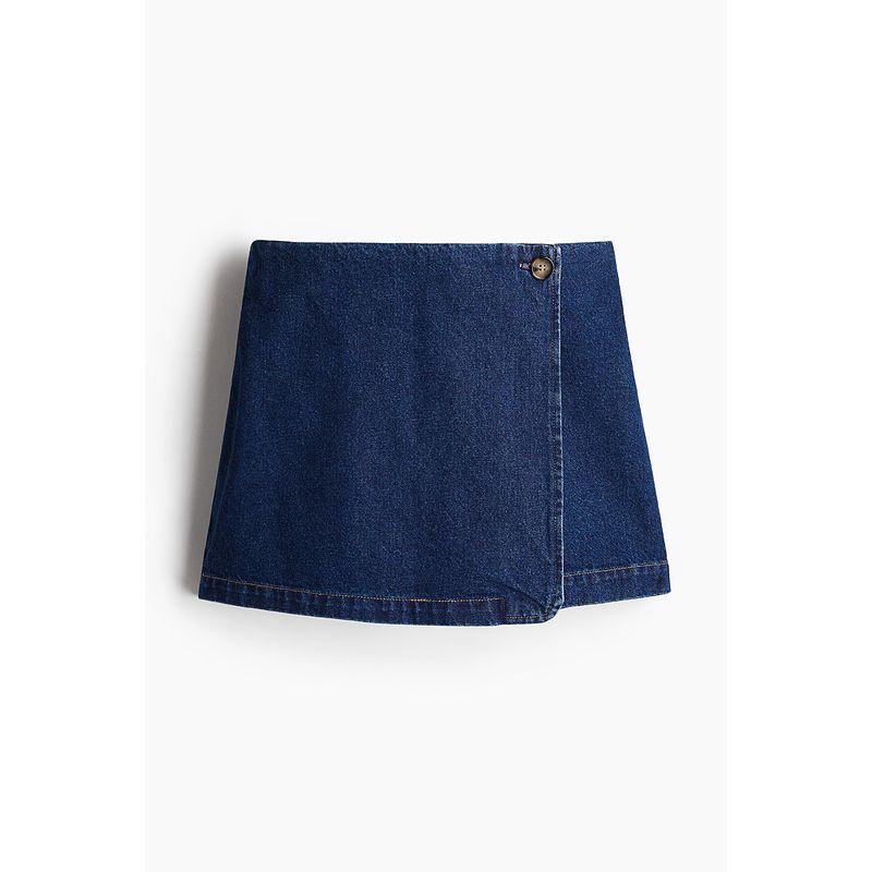 

HM Women s Culottes Fall 2025 New Arrival Minimalist Design Denim Twill Short Pantskirt 1272552