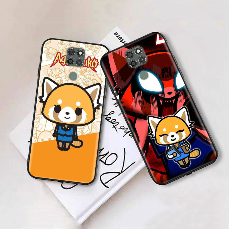 Black Case for Xiaomi Poco X6 X4 M5 M6 F5 F6 C65 C55 C50 C51 C40 Pro Redmi 14C A3X 13C 12C 11T 10A 9C Note 7 6 8A Plus L-25 Aggretsuko