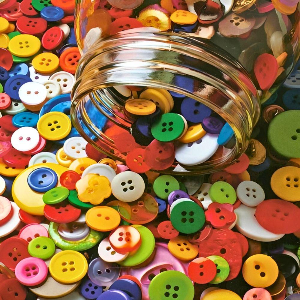 50pcs Random Color Resin Buttons, Multi Size Decorative Sewing Buttons for Clothing Scrapbooking Handmade Art Projects YMY