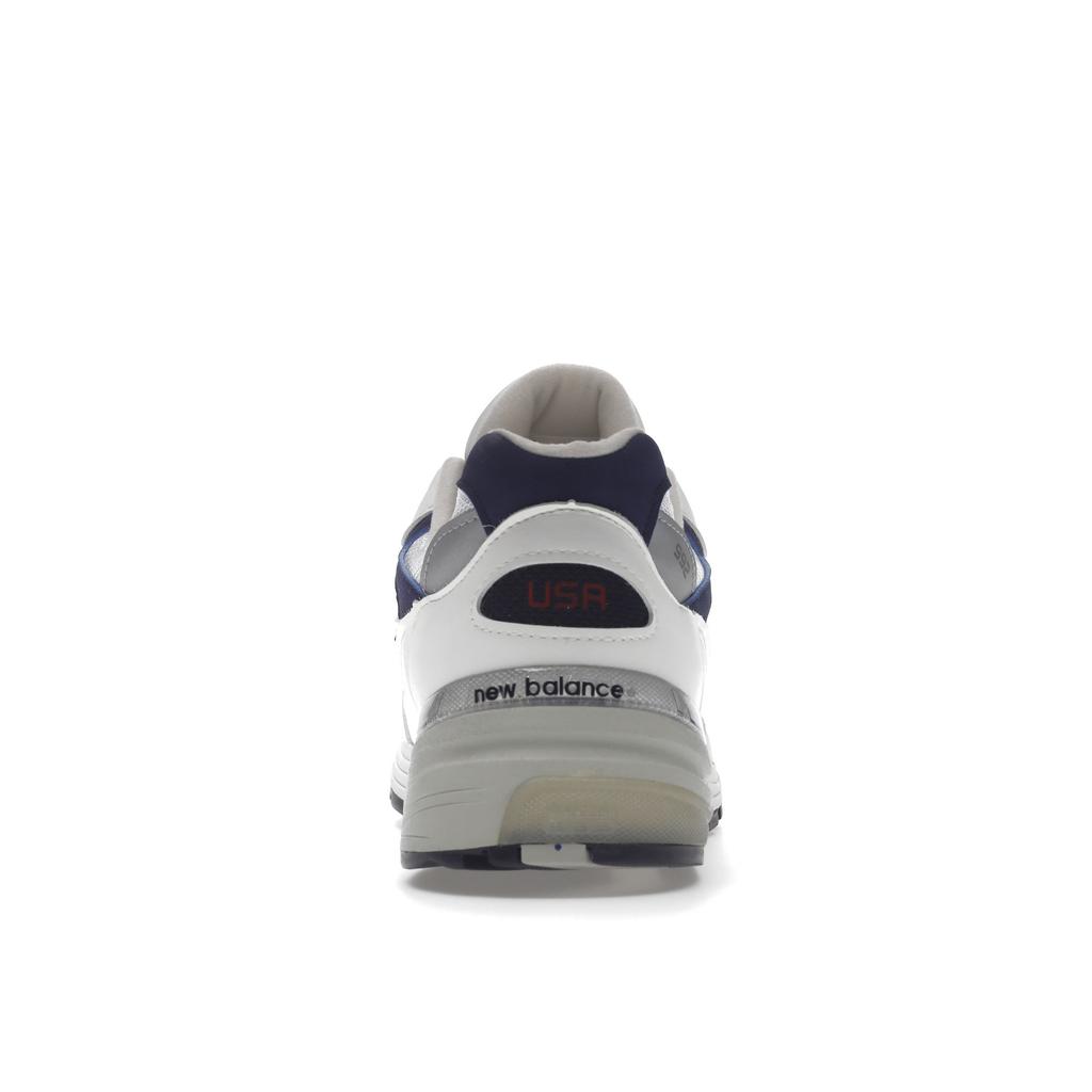 New Balance 992 Made In USA White Navy Unisex Sneakers Blue M992EC