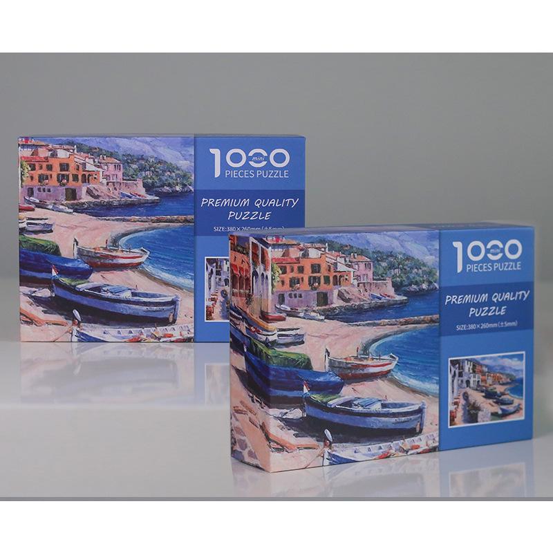 1000-Piece Mini White Jigsaw Puzzle for Adults