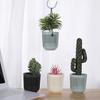 6pcs Flower Pots Hanging Planter for Succulent Plant Wall Mounted Mini Planter with Removable Handle Office Decorations