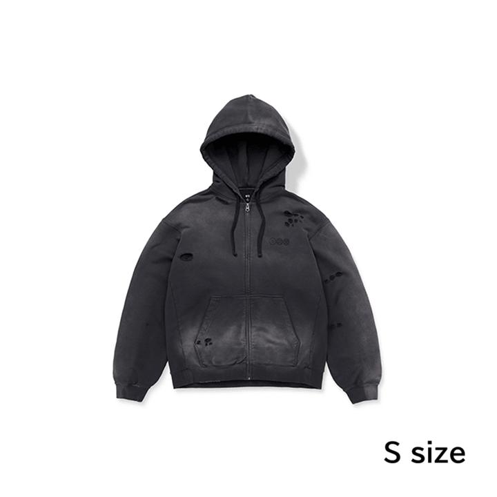 Official BTS WORLD TOUR 'ARIRANG' Zip-up Hoodie (Charcoal) - Limited Tour Edition