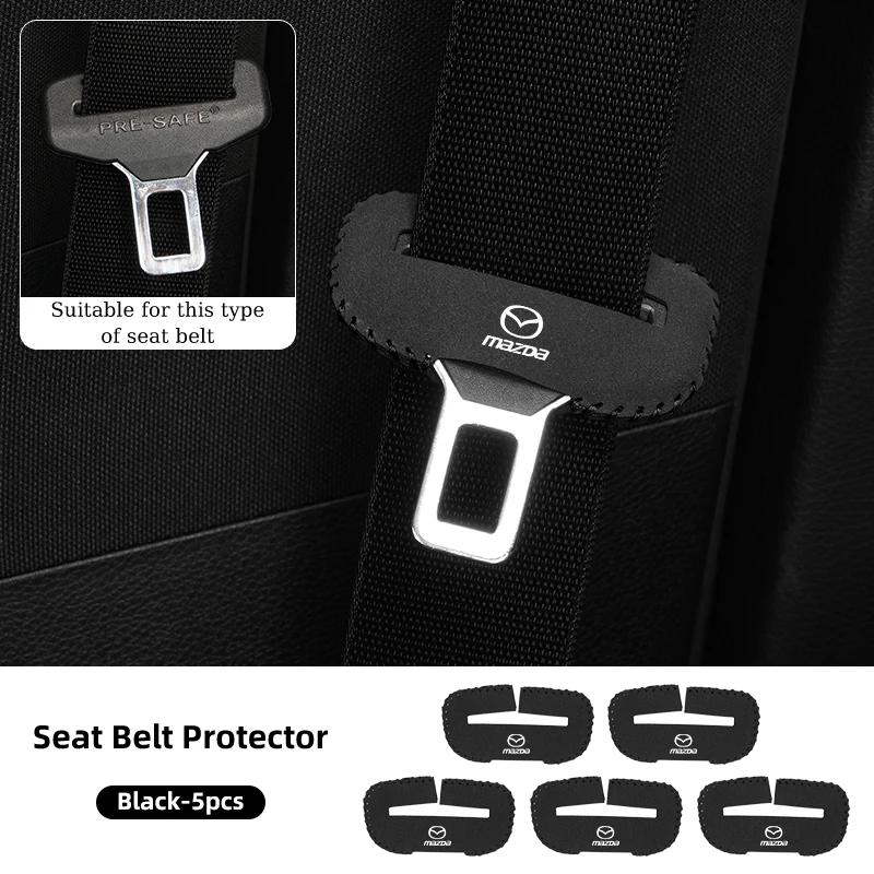 2025 Hot Car Seat Belt Clip Protector Seatbelt Buckle Plug Protective Cover For Mazda 3 6 2 5 Axela Atenza Demio CX3 CX5 MX3 MX5