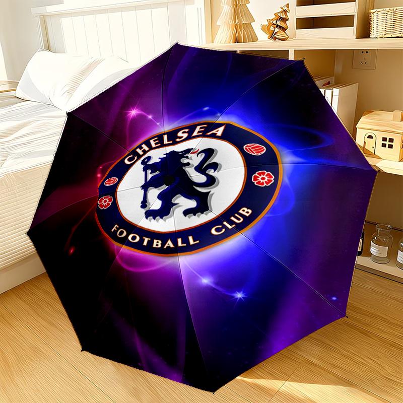 Football Club Emblem lion Umbrella 8-Frame for Travel, camping, Casual Lightweight Portable Umbrella, Essential for every family Holidays Gift