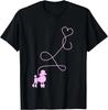1950_s Sock Hop Costume T-Shirt - Dog Cute Poodle Heart T-Shirt