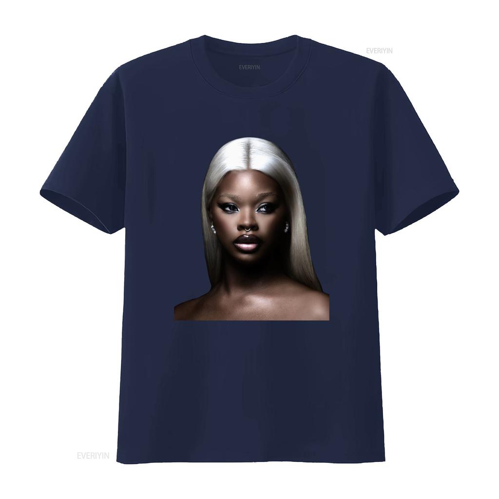 JT Face Card T Shirt Jatavia City Girls Album vintage Washed Slightly Unisex Versatile homme fashion streetwear Stretched