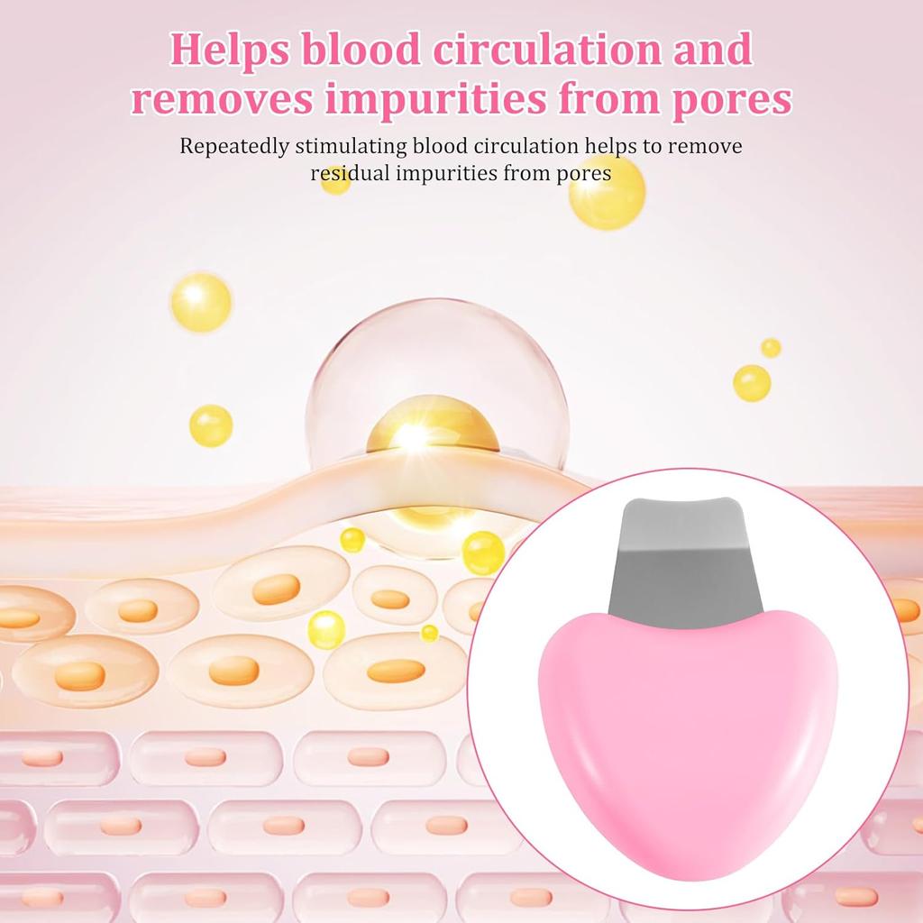 Skin Spatula, 2.76x1.77in Portable Face Scraper Scrubber Blackhead Remover Tools Pore Cleaner Practical Facial Deep Cleansing Tools and Gifts for