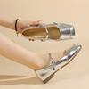 Mit Rock quadratischer Kopf Mary Jane Schuhe Damen Sommer und Herbst neu flacher Mund flacher Boden ein Wort mit einzelnen Schuhen Damen
