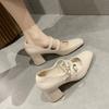 Rimocy Grube Wysokie Obcasy Buty Mary Jane Dla Kobiet Moda Czółenka z Podwójnym Paskiem z Klamrą Kobieta Wiosna Lato Nowe Buty ze Skóry Patentowej
