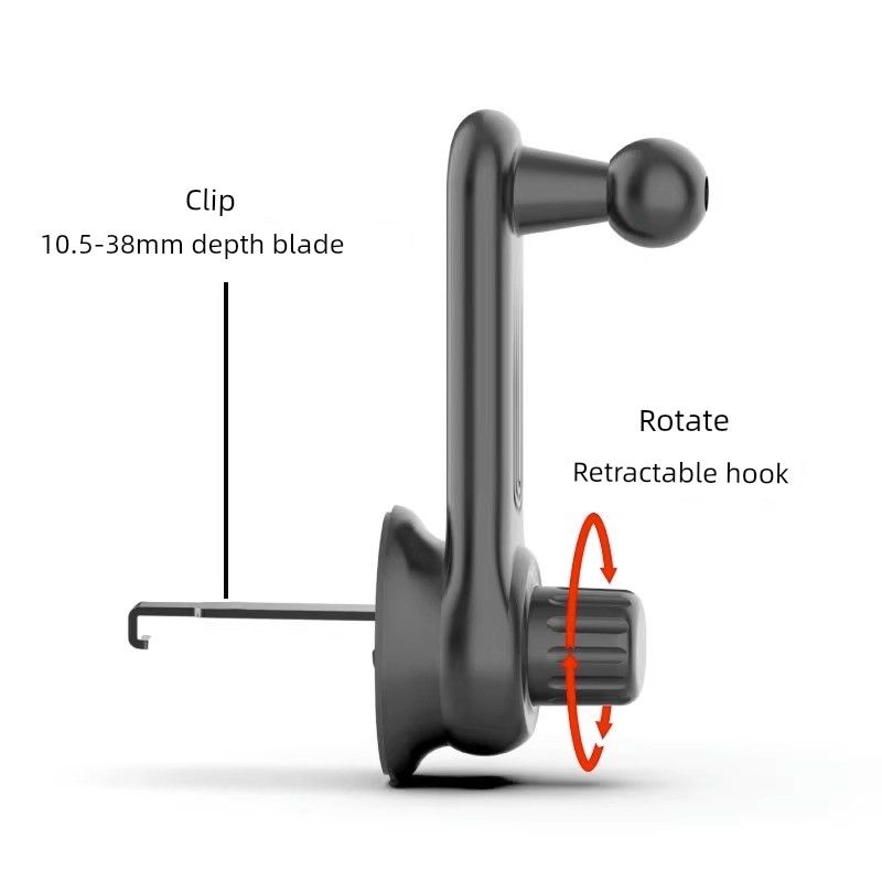 Car Phone Holder 2023 New Arrival Car Interior Air Outlet D Clip Car Navigation with Hooks Fixed Horizontal and Vertical Oblique Special
