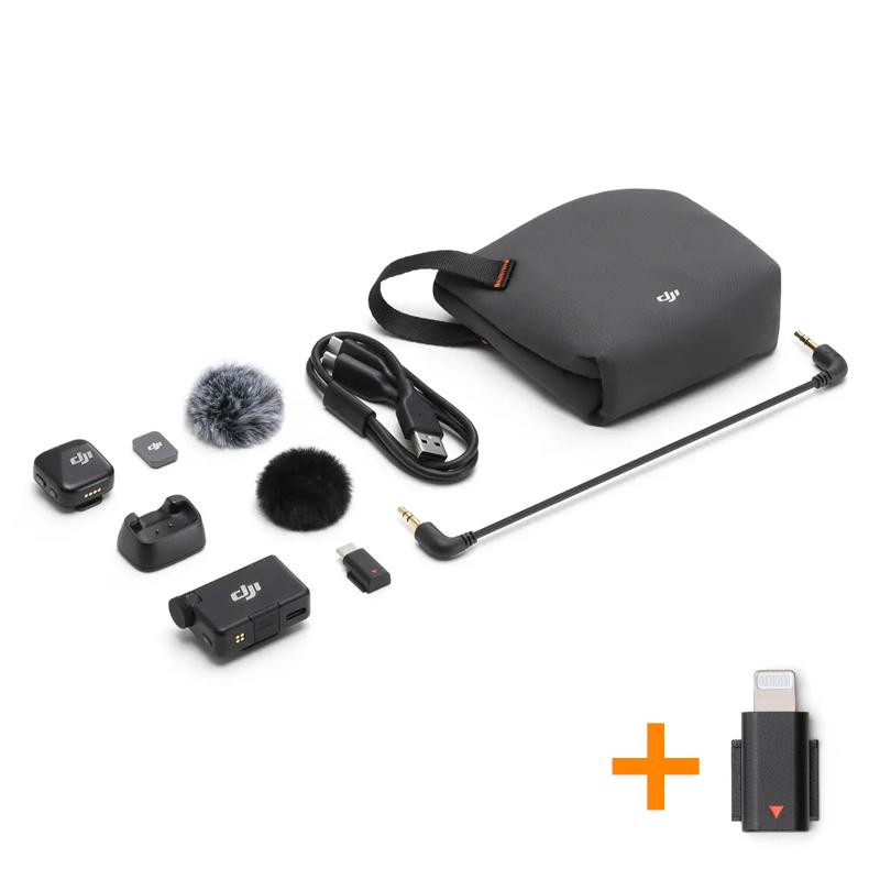 DJI Mic Mini Mini Wireless Microphone High-Quality Audio With Stable Transmission Two-Level Active Noise Cancelling Small