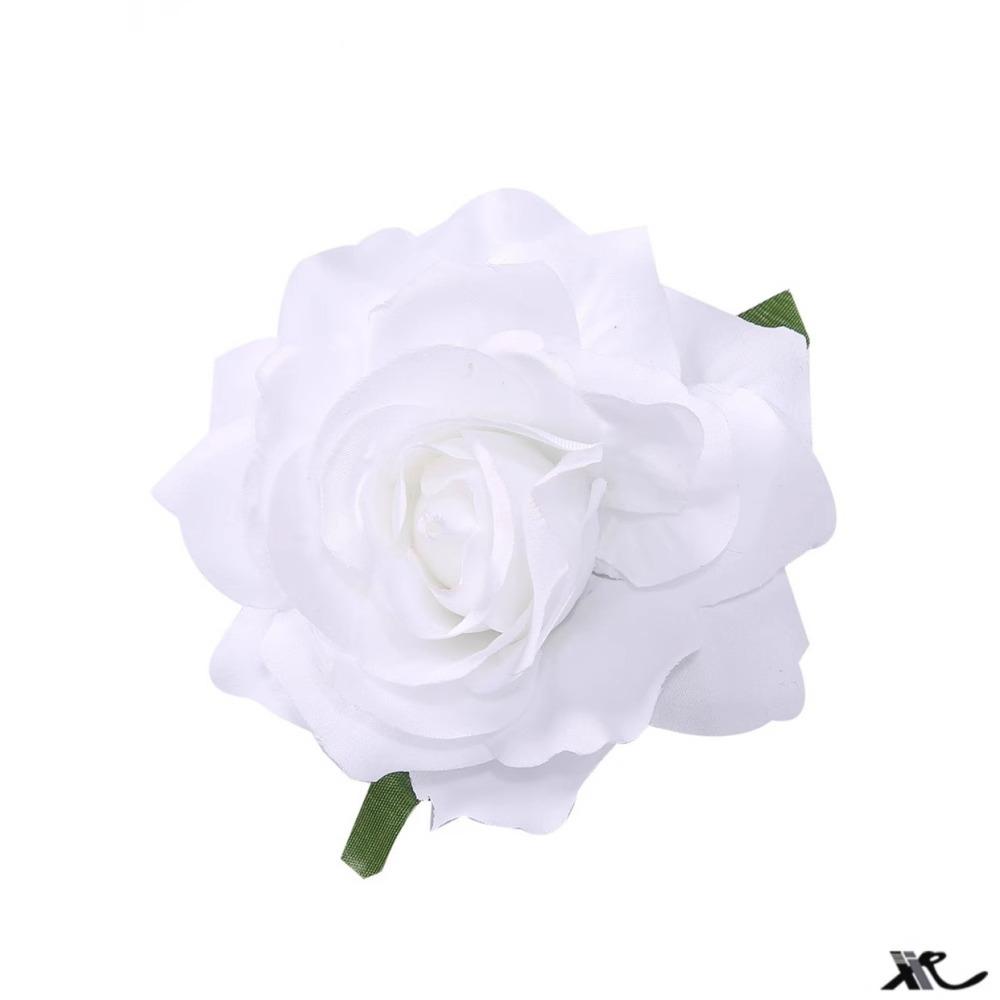 White Camellia Shaped Hair Clip With Small Flowers On Head Floral Internet Famous Atmosphere Side Women