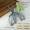 Stainless Steel Kitchen Shears: Multifunctional Chicken Bone, Vegetable, Fish Scales, Bottle Opener with Protective Cover