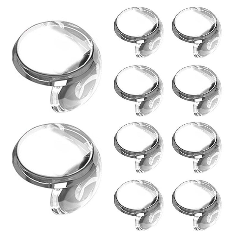 10Pcs Transparent Child Safety Corner Protectors Furniture Corner Edge Safety Protectors PVC Corner Bumpers Covers