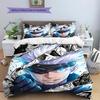 Satoru Gojo Pattern Bedding Quilt Set  Home Decoration  Gift (1 * duvet cover + 2 * pillowcase  without core)