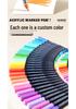 True Color Soft Tip Liquid Acrylic Marker for Students & Professionals