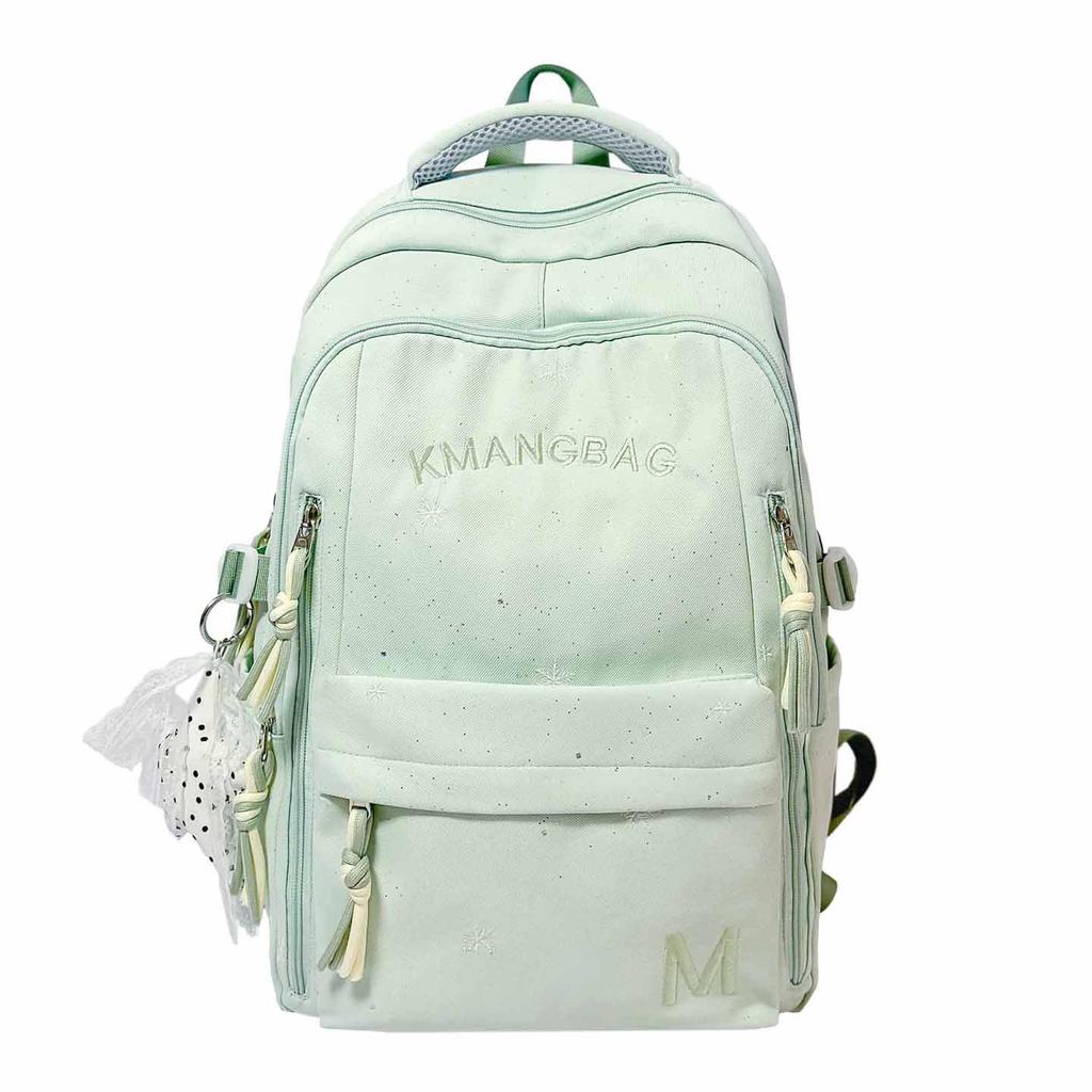 Schoolbag1011 New High-value Korean Version of Junior High School Girls Fashionable Simple Backpack Cute Sweet Large Capacity Backpack