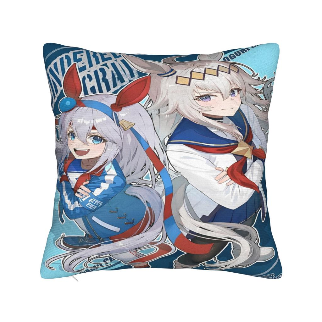 Car Decorations Uma Musume Anime Cartoon Pillowcases Merch Pillow Cover Square Multiple Sizes