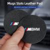 LRPOS1 New 2025 Car Carbon Leathe Coasters Pads  Centre Console Cup Non-Slip Mats For BMW F11 G11 F10 F30 G08 G28 G20 G30 X3 X5 X6 Seri