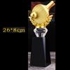 Customized Table Tennis and Volleyball Balls, Crystal Trophy, Gold Silver Copper, Creative Sports Home Decor Award Souvenir, 1Pc