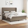 VidaXL Divan Bed with Mattress Taupe 160x200 Cm Fabric - Model 3128297
