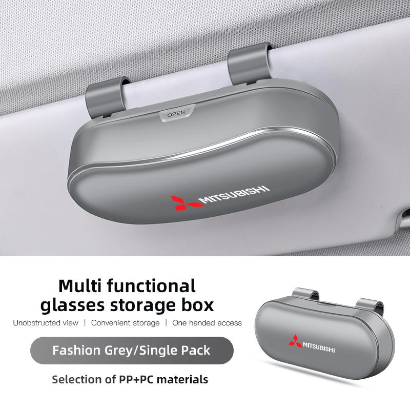 Car Sunglasses Box Interior Accessories For Mitsubishi Pajero ASX Colt I200 Space Delica Triton Ralliart Ex Star Eclipse Lancer