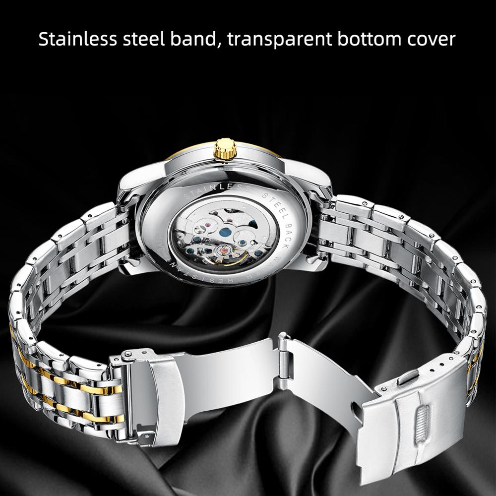 CHENXI Men's Hollow-Out Automatic Mechanical Watch Stylish Business Water Resistant for Daily Use Watches for Man Reloj Hombre